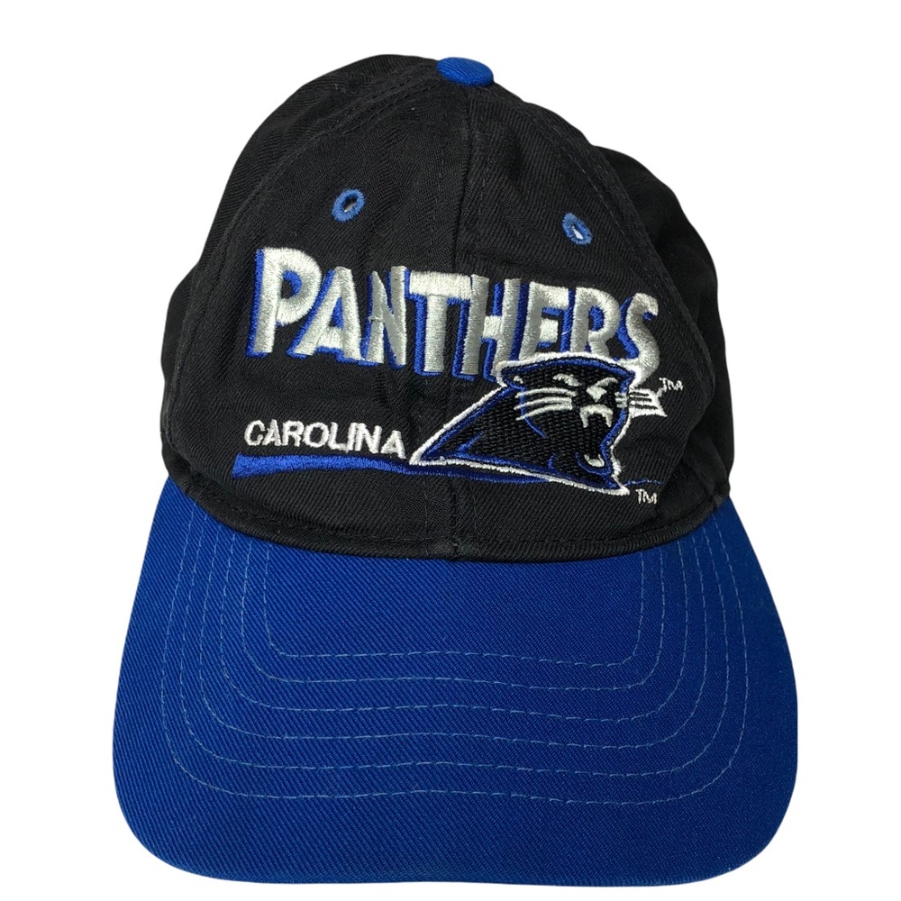 Carolina Panthers Hat Kids Black Blue Snap Back Baseball Cap Eastport One Size